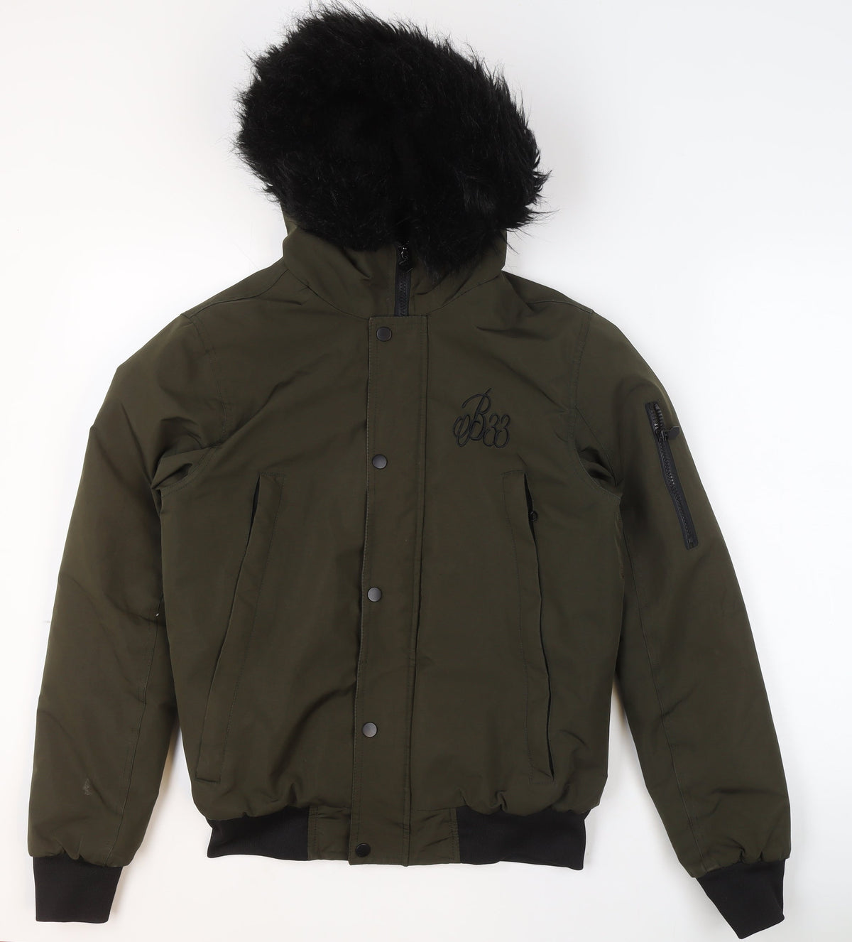 Mens UK Size XS Bee Inspired Green Bomber Jacket