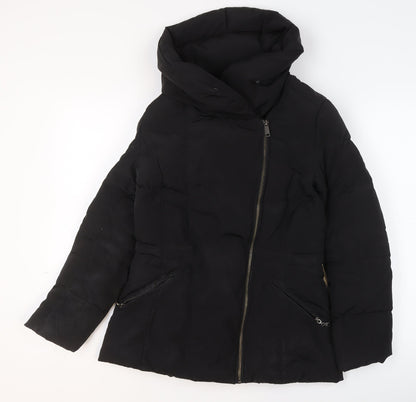 Womens UK Size 10 Betty Jackson Black Black Puffer Jacket