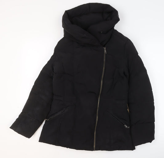 Womens UK Size 10 Betty Jackson Black Black Puffer Jacket