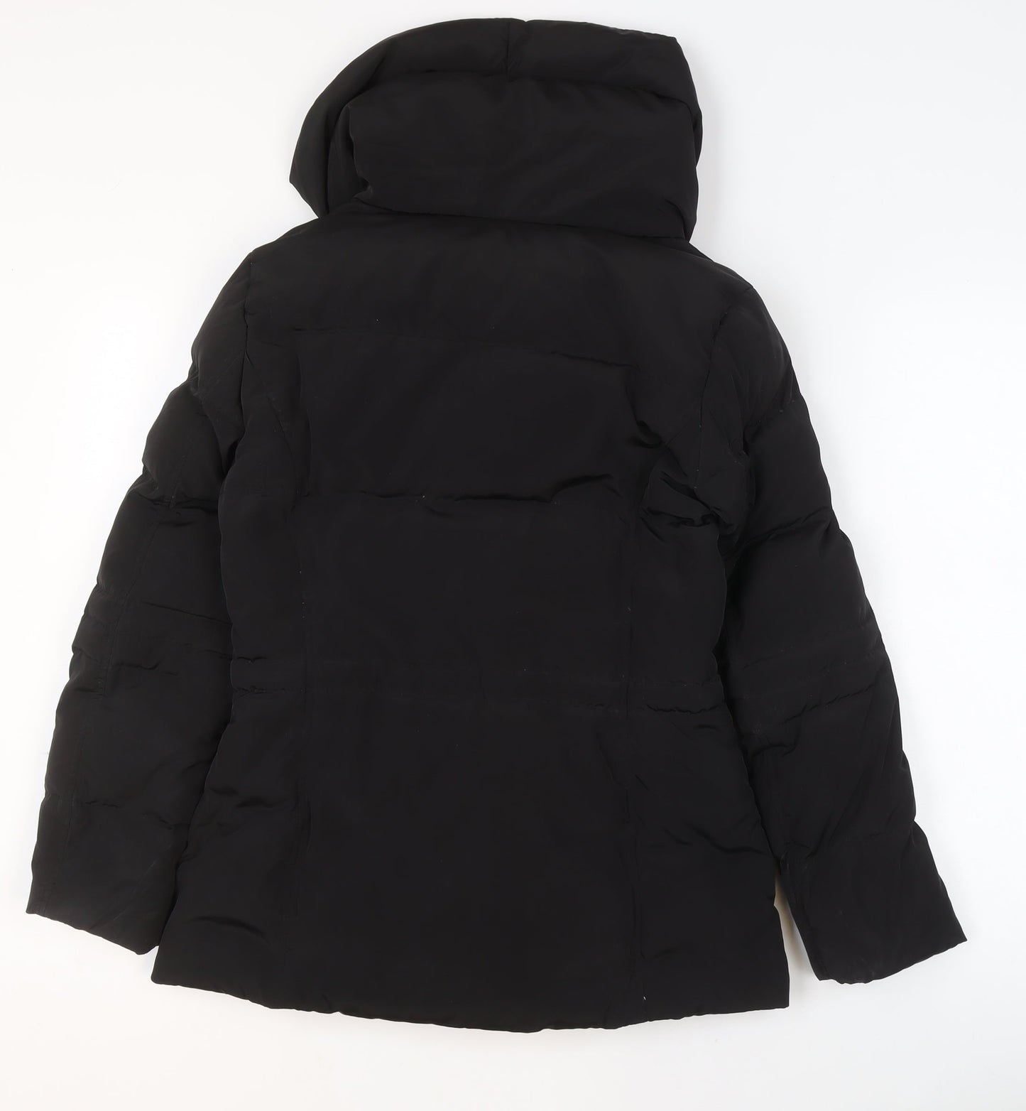 Womens UK Size 10 Betty Jackson Black Black Puffer Jacket