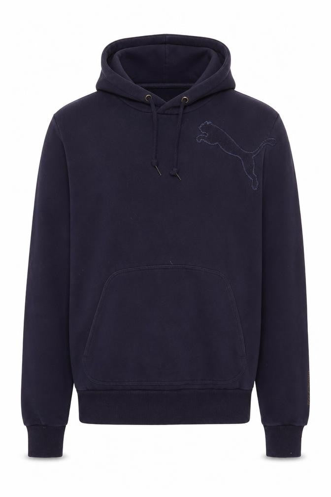 Mens UK Size S PUMA Blue Pullover Hoodie