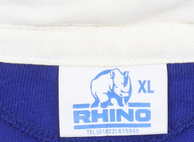 Mens UK Size XL Rhino 100% Cotton Polo Shirt