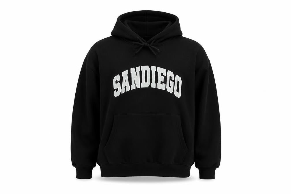 DAZY Women's Black 'San Diego' Pullover Hoodie M