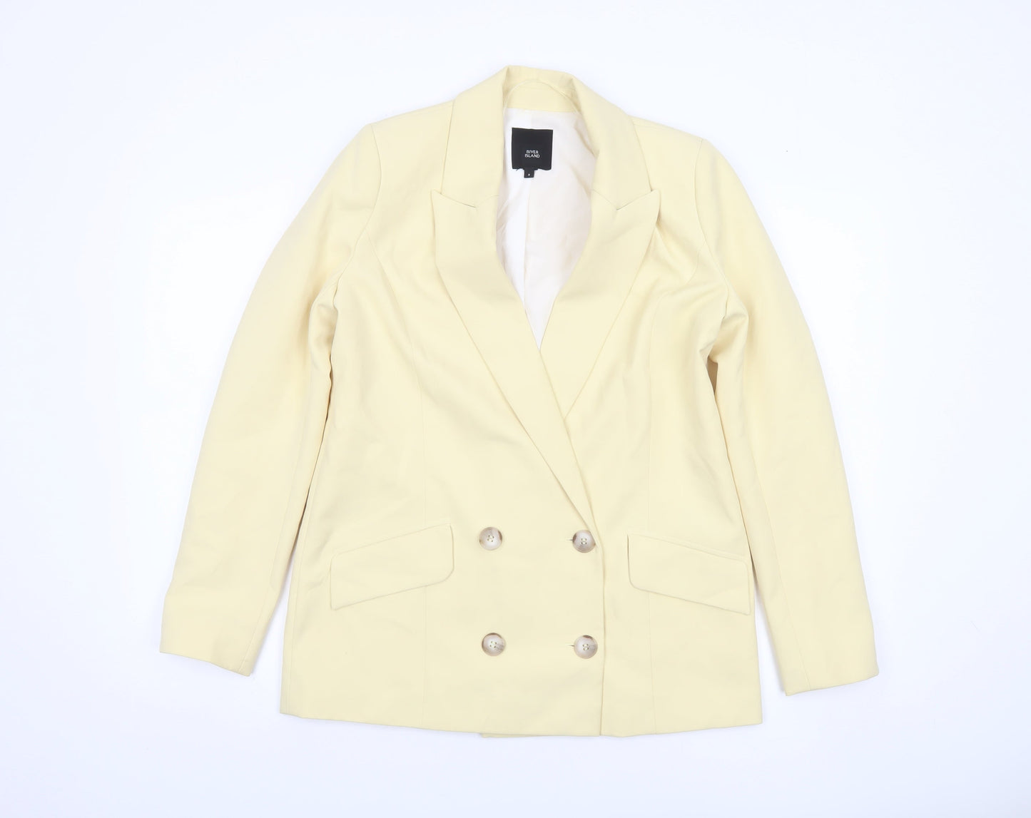 Womens UK Size 8 River Island Regular Beige Blazer
