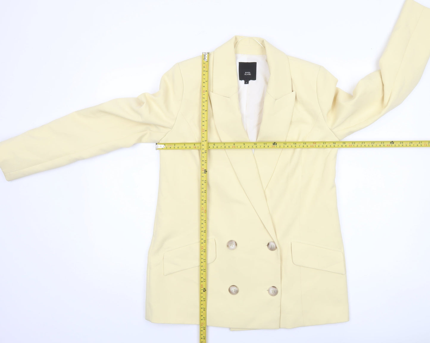 Womens UK Size 8 River Island Regular Beige Blazer