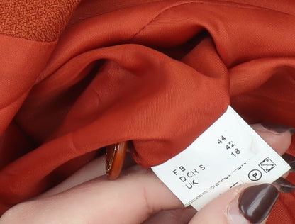 Womens UK Size 16 Créatine Collection Regular Orange Suit Jacket