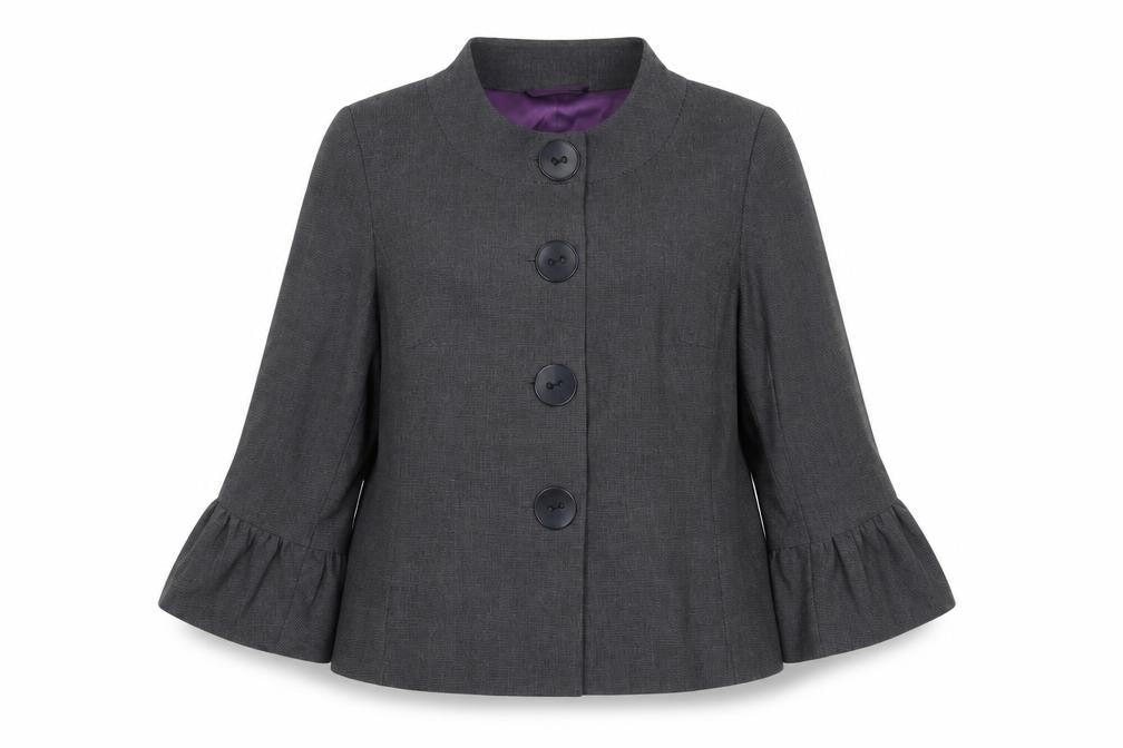 Womens UK Size 16 AMARANTO Regular Grey Suit Jacket
