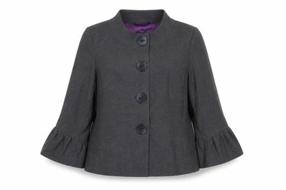 Womens UK Size 16 AMARANTO Regular Grey Suit Jacket