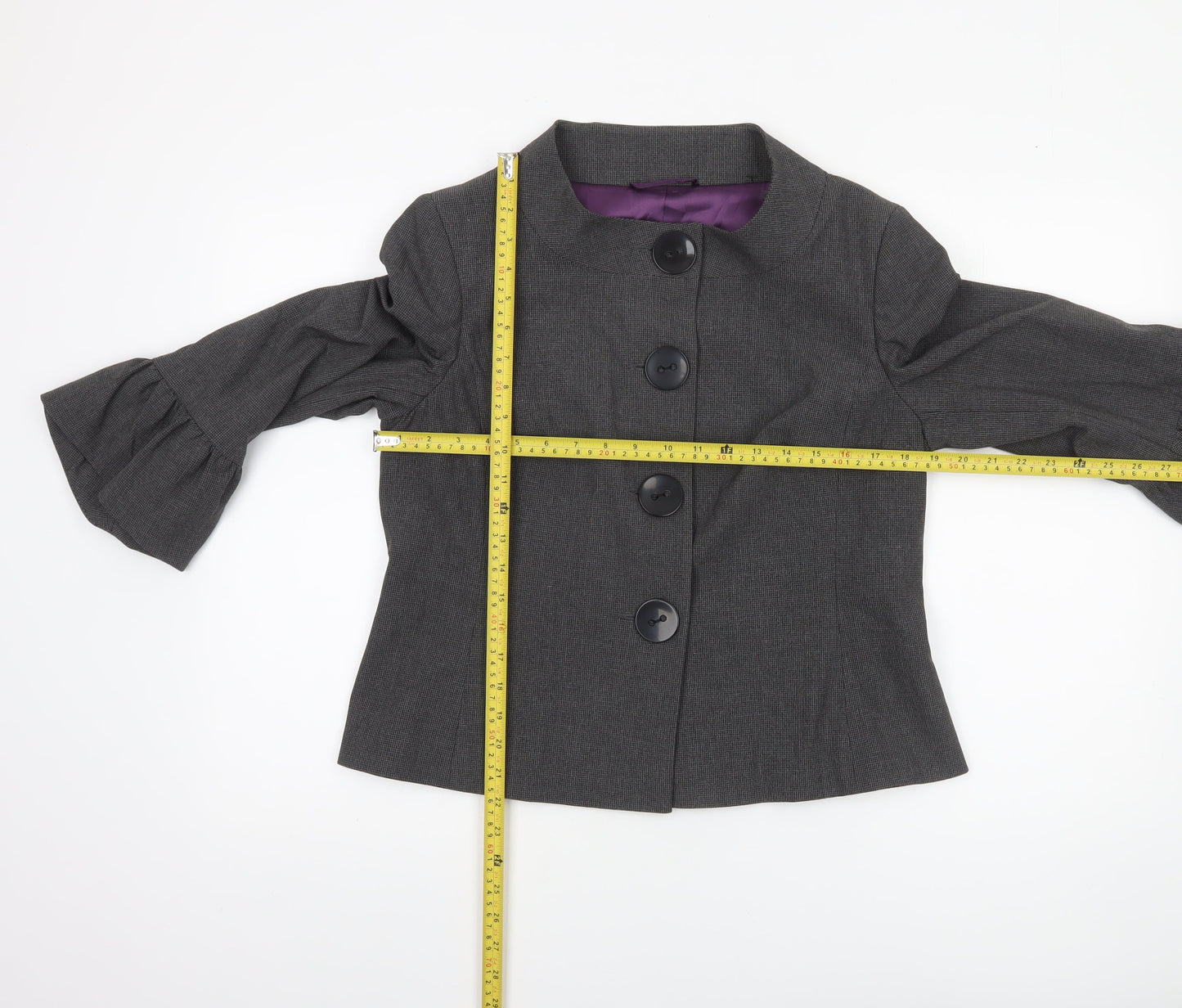 Womens UK Size 16 AMARANTO Regular Grey Suit Jacket