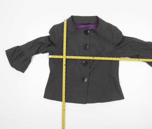 Womens UK Size 16 AMARANTO Regular Grey Suit Jacket