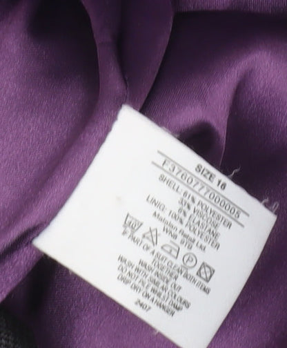 Womens UK Size 16 AMARANTO Regular Grey Suit Jacket