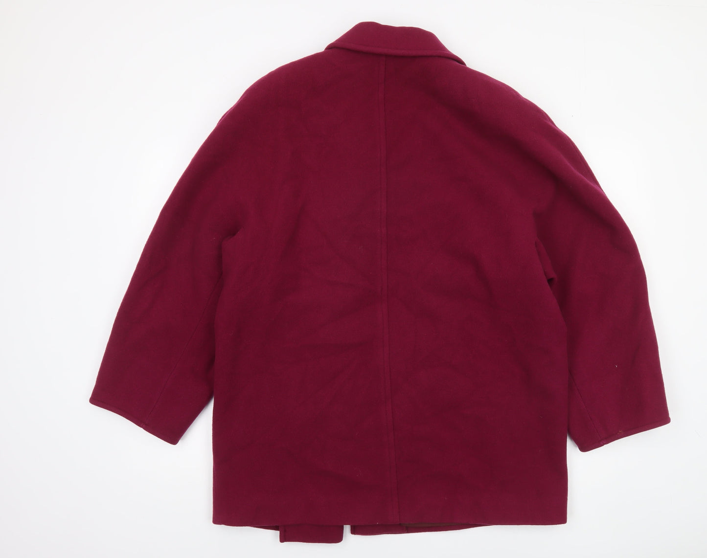Womens UK Size 14 Marks and Spencer Red Pea Coat