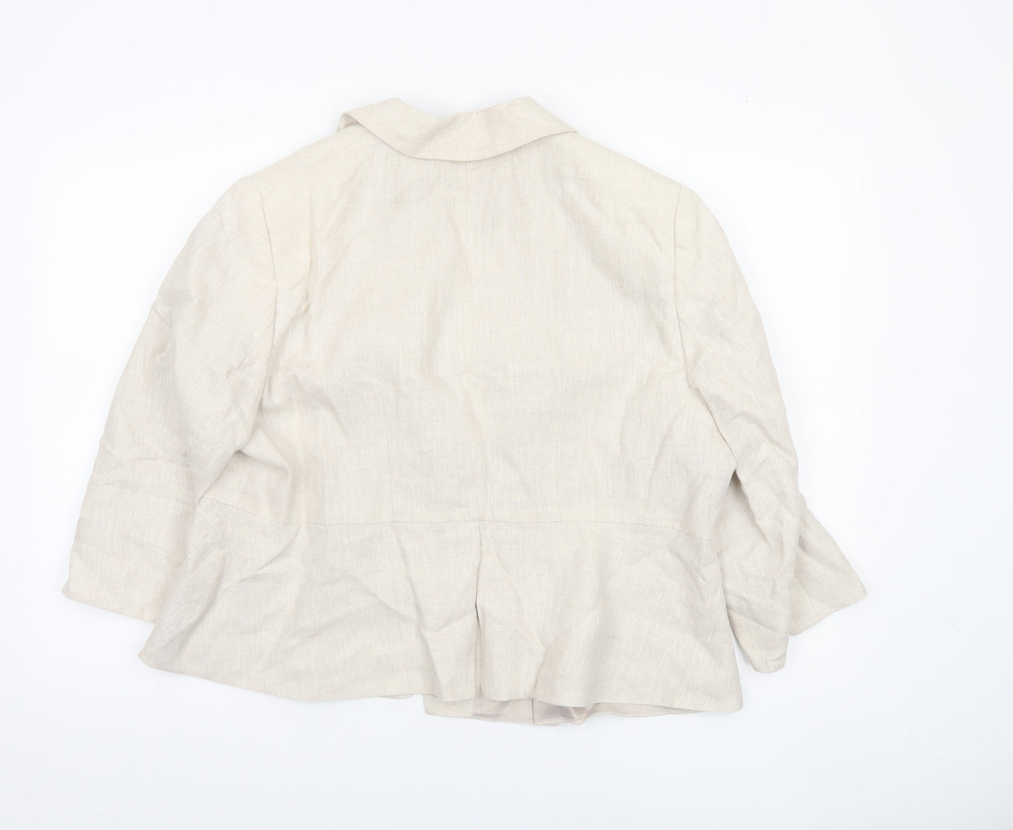 Womens UK Size 18 Marks and Spencer Regular Beige Blazer