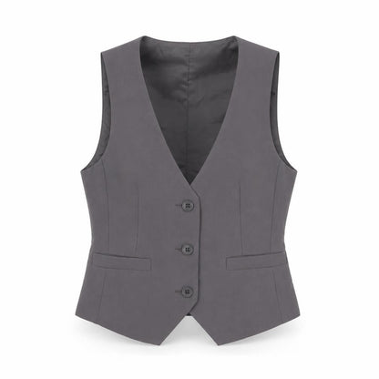 Womens UK Size 8 ASOS Design Regular Grey Suit Waistcoat