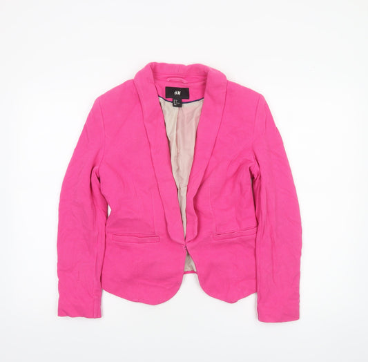 Womens UK Size M H&M Regular Pink Blazer