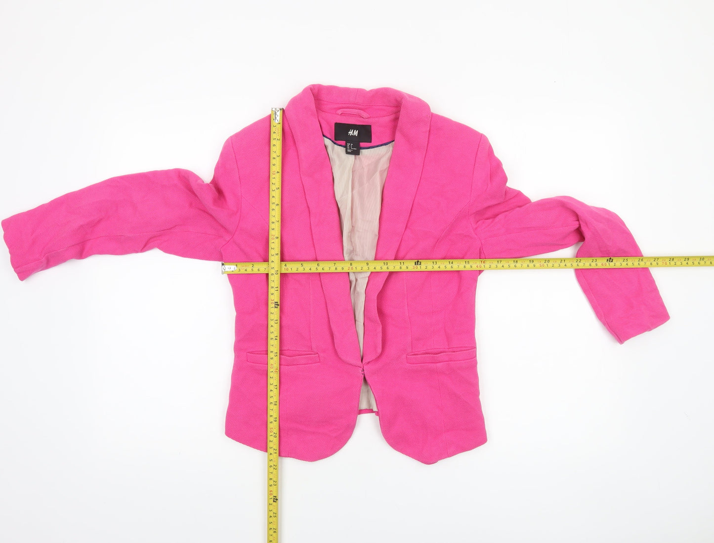 Womens UK Size M H&M Regular Pink Blazer