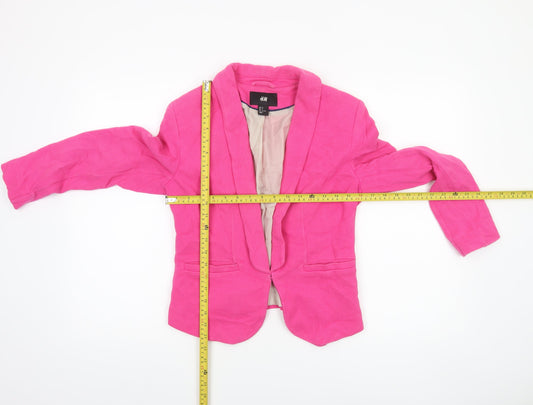 Womens UK Size M H&M Regular Pink Blazer
