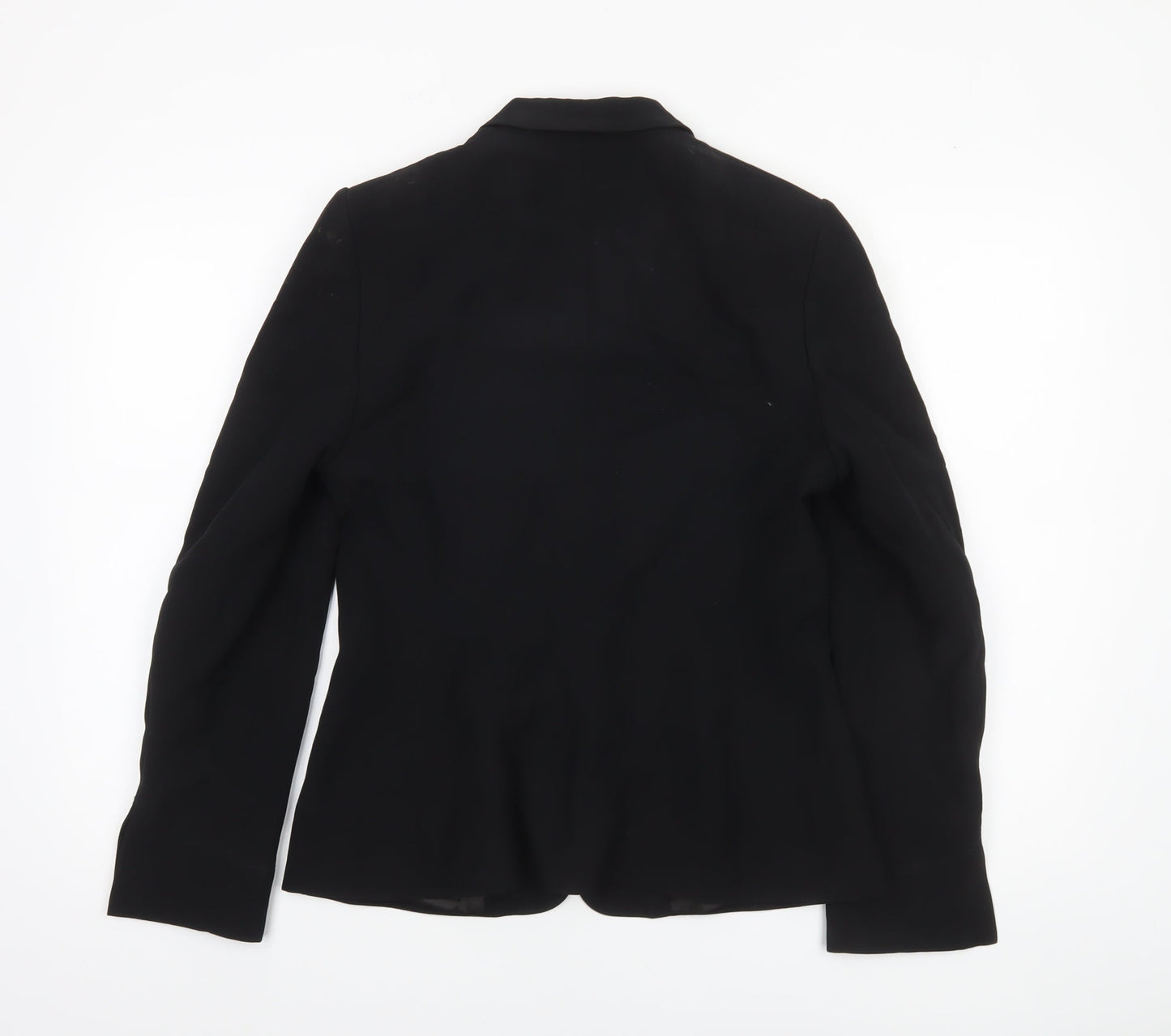 Jasper Conran Women's Black Wool Blend Single-Breasted Blazer Size 12