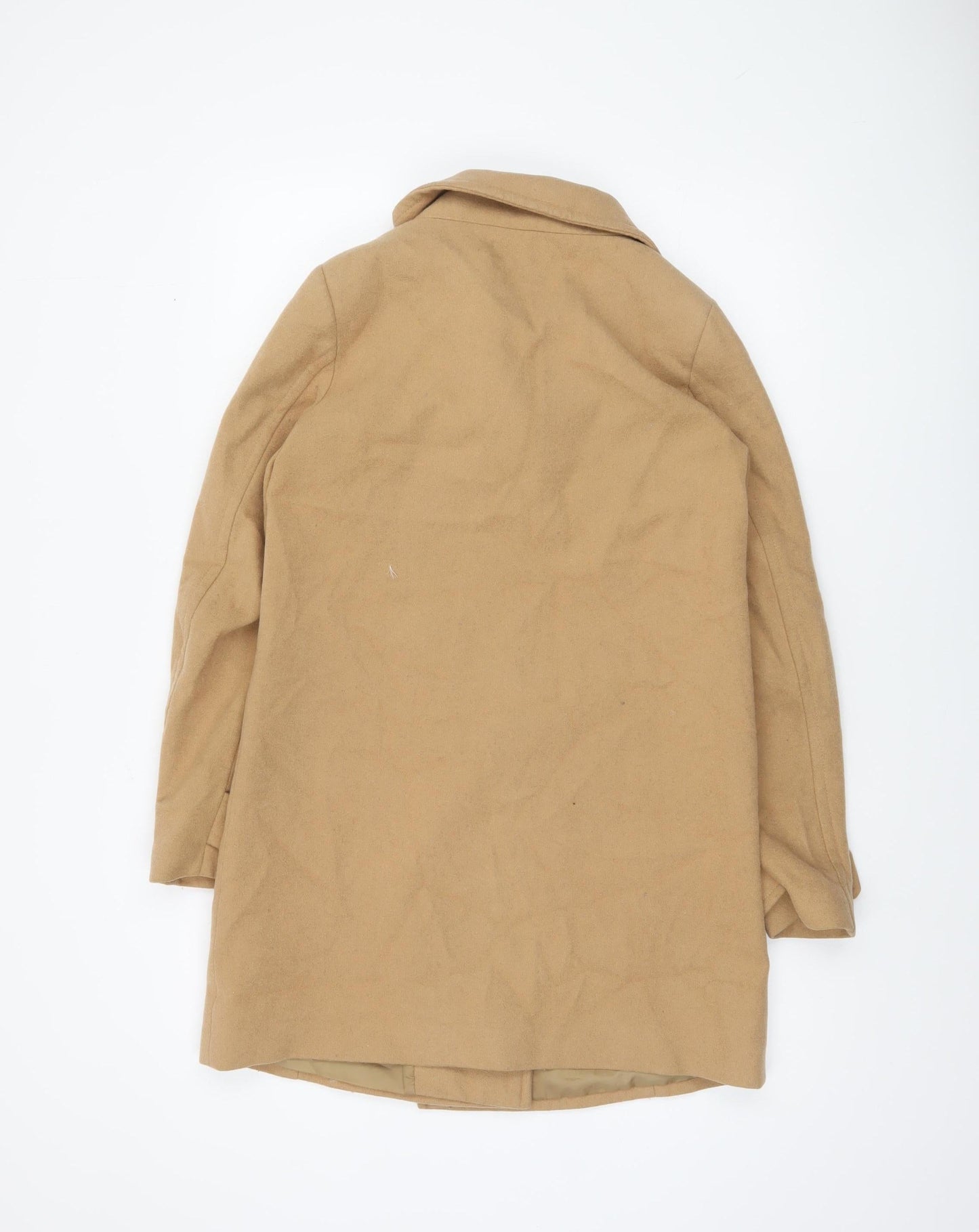Womens UK Size 6 United Colors of Benetton Beige Overcoat