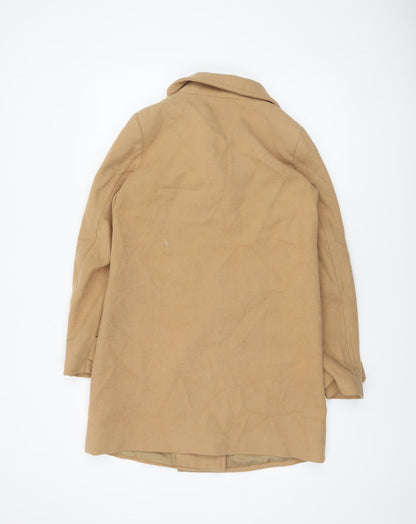 Womens UK Size 6 United Colors of Benetton Beige Overcoat