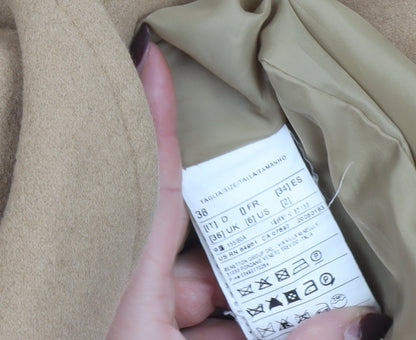 Womens UK Size 6 United Colors of Benetton Beige Overcoat
