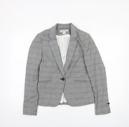 Womens UK Size 8 H&M Regular Grey Blazer