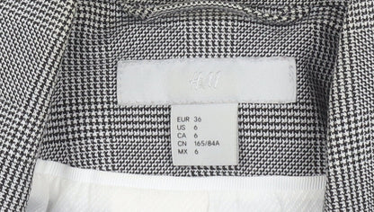 Womens UK Size 8 H&M Regular Grey Blazer