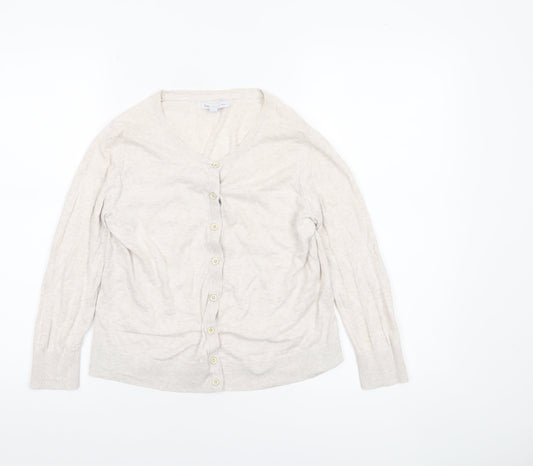 Womens UK Size S Gap Beige Cardigan Jumper