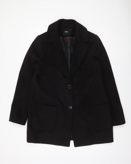Womens UK Size 14 ASOS Black Overcoat