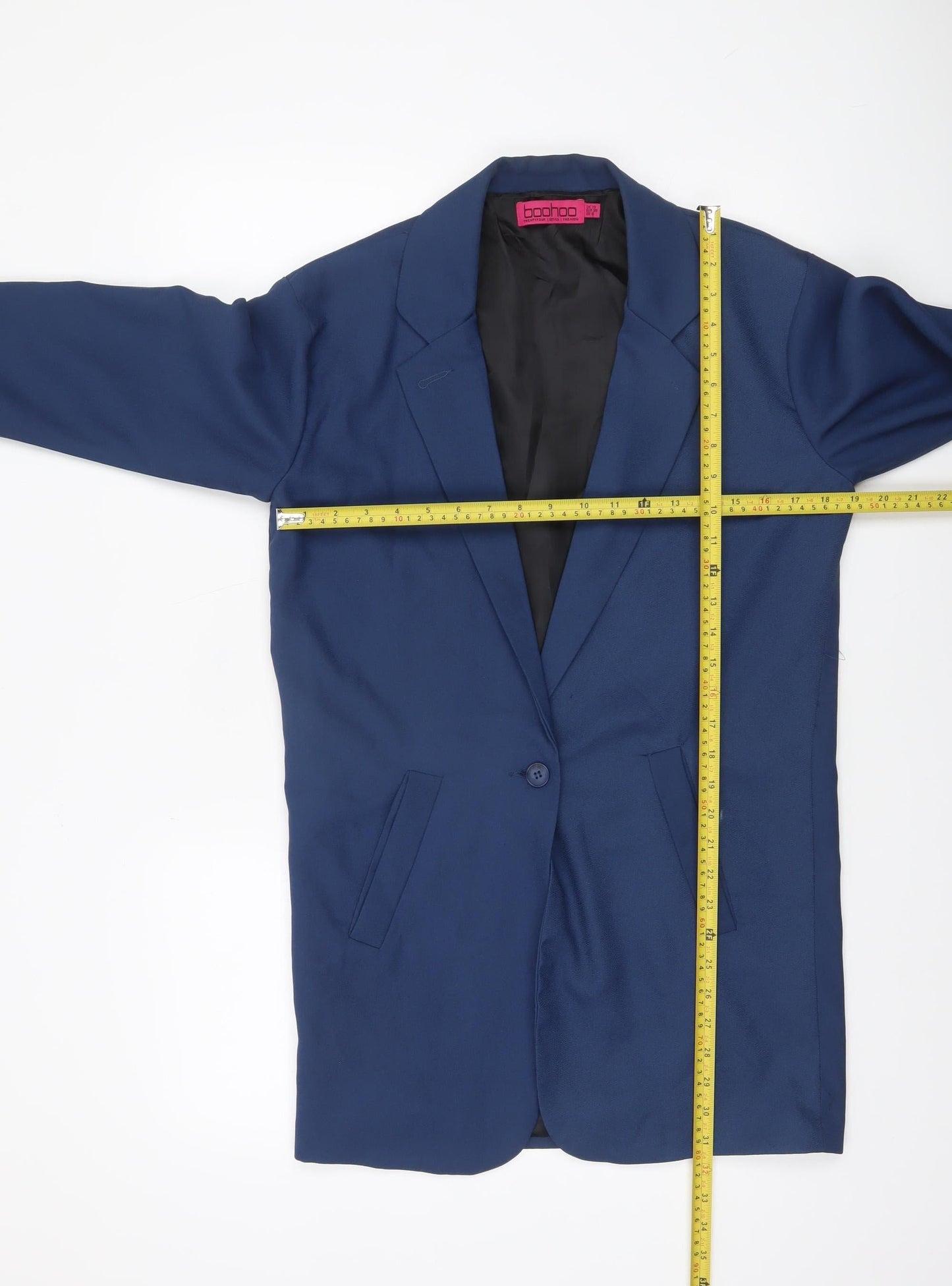 Womens UK Size 10 Boohoo Regular Blue Blazer