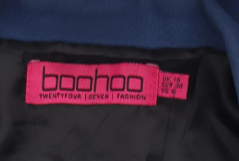 Womens UK Size 10 Boohoo Regular Blue Blazer