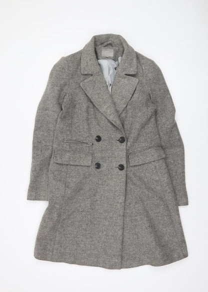 Womens UK Size 8 NEXT Grey Overcoat