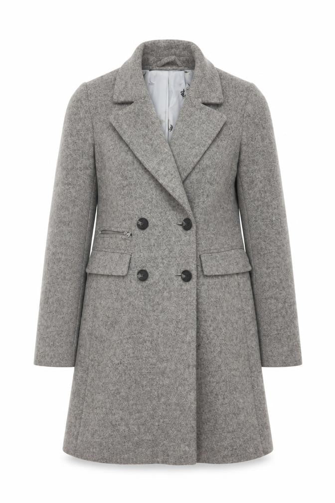 Womens UK Size 8 NEXT Grey Overcoat