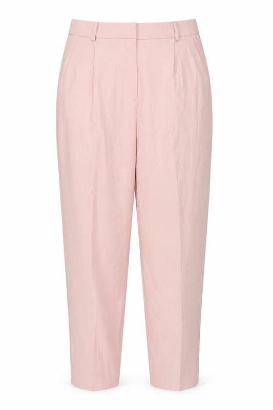 Womens UK Size 12 Warehouse Regular Fit Business Casual Workwear Pink Trousers