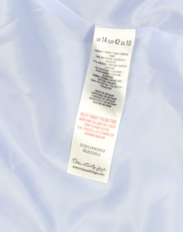 Womens UK Size 14 Miss Selfridge Regular Blue Blazer