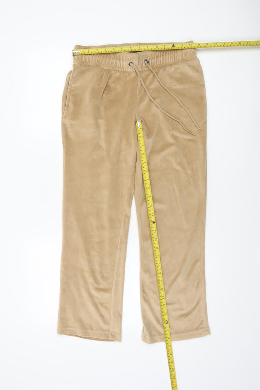 Womens UK Size 10 Cotton Traders Regular Fit Jogger Beige Trousers