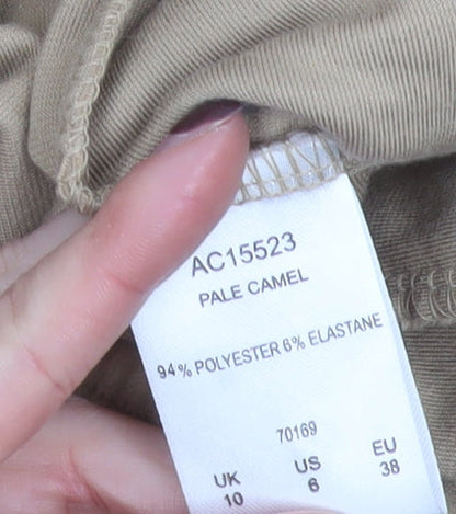 Womens UK Size 10 Cotton Traders Regular Fit Jogger Beige Trousers