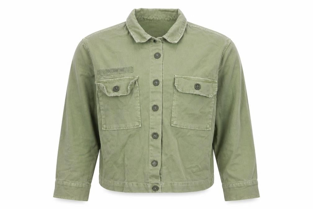 Womens UK Size 8 Pull&Bear Green Military Jacket