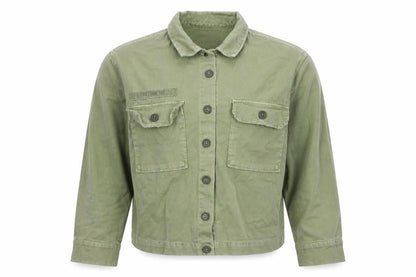 Womens UK Size 8 Pull&Bear Green Military Jacket