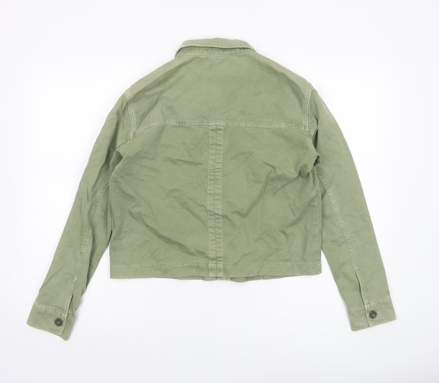 Womens UK Size 8 Pull&Bear Green Military Jacket