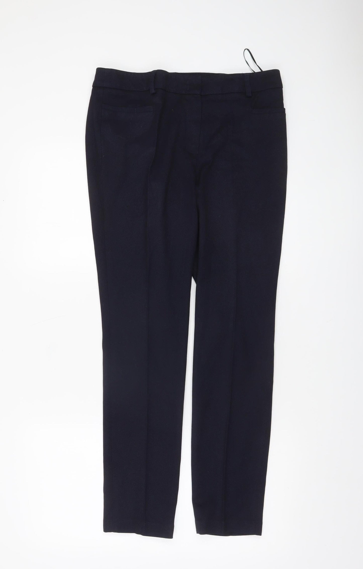 Womens UK Size 10L NEXT Slim Fit Business Workwear Casual Blue Trousers