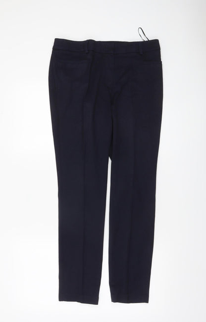 Womens UK Size 10L NEXT Slim Fit Business Workwear Casual Blue Trousers