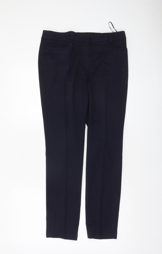 Womens UK Size 10L NEXT Slim Fit Business Workwear Casual Blue Trousers