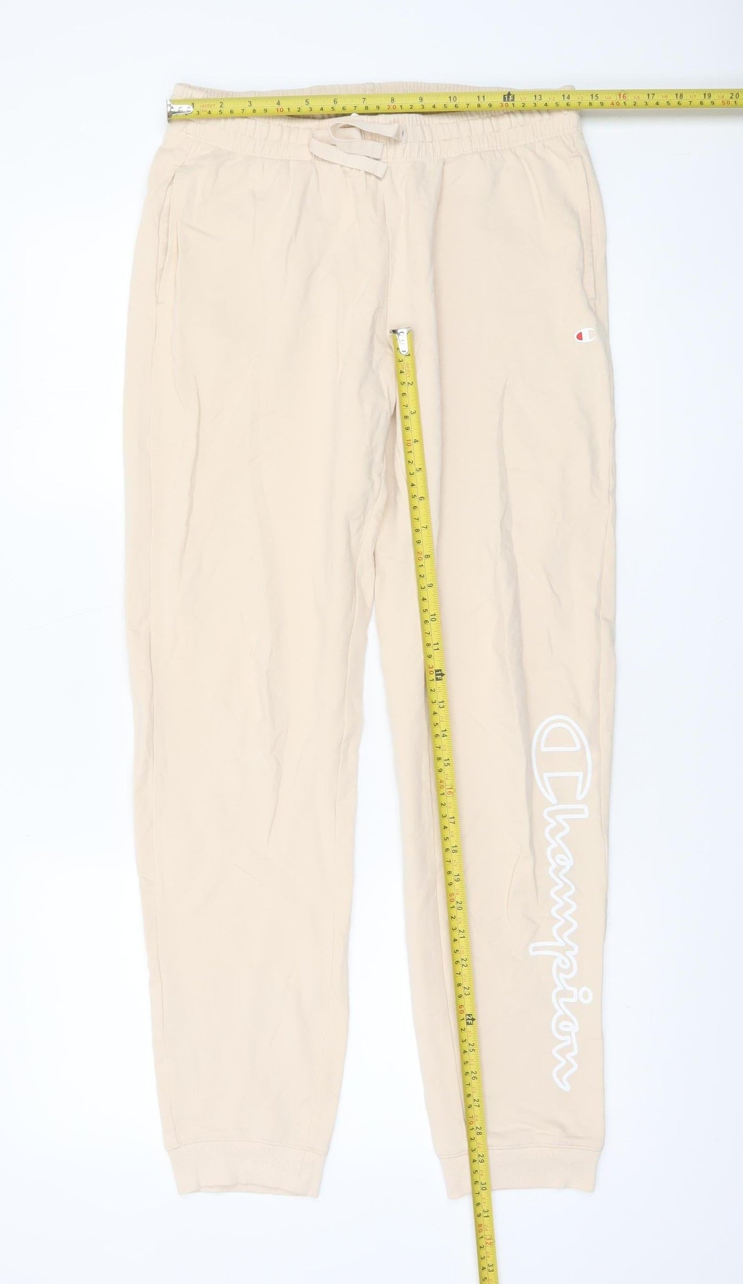 Womens UK Size M Champion Regular Fit Jogger Beige Trousers