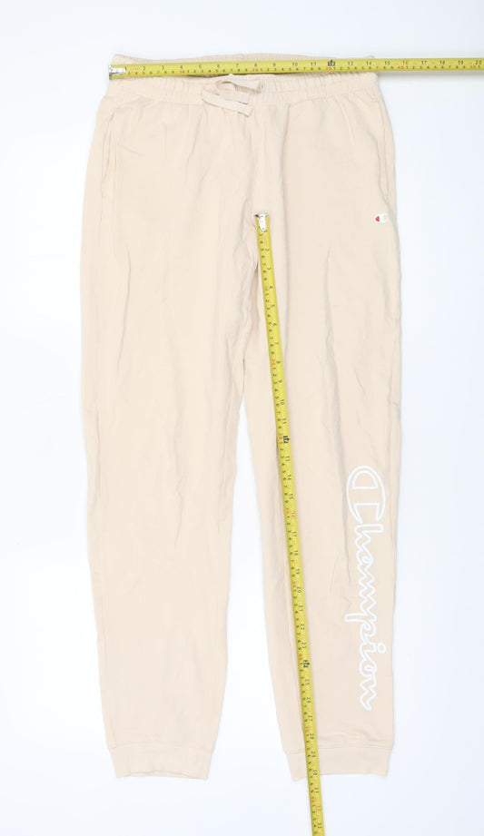 Womens UK Size M Champion Regular Fit Jogger Beige Trousers