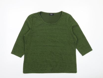 Womens UK Size XL Klass Green Basic Blouse