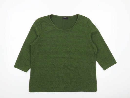 Womens UK Size XL Klass Green Basic Blouse
