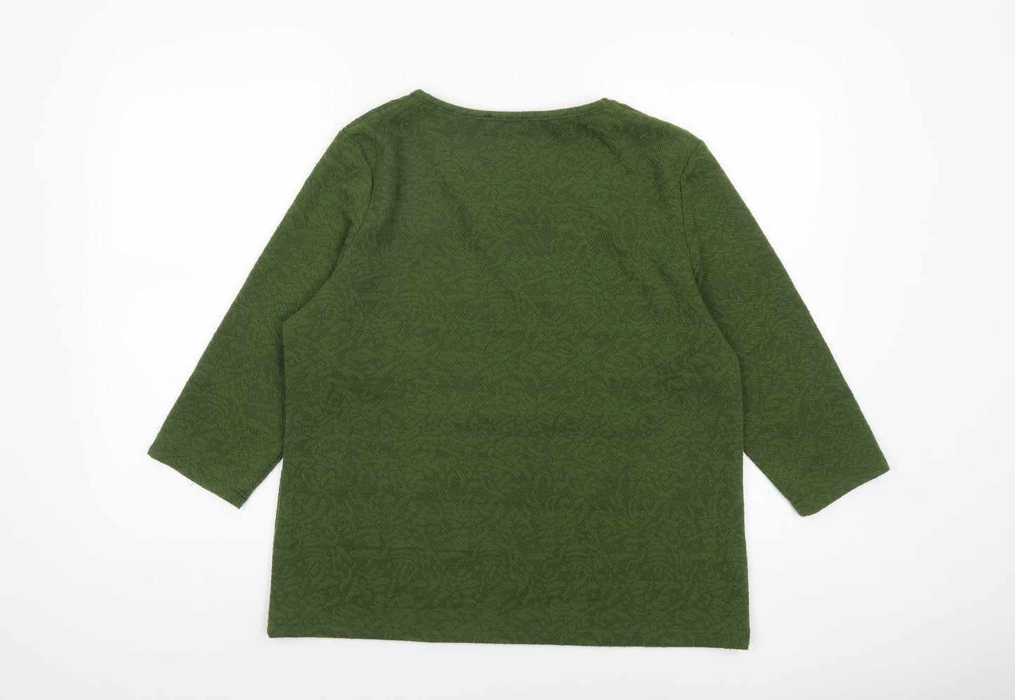Womens UK Size XL Klass Green Basic Blouse