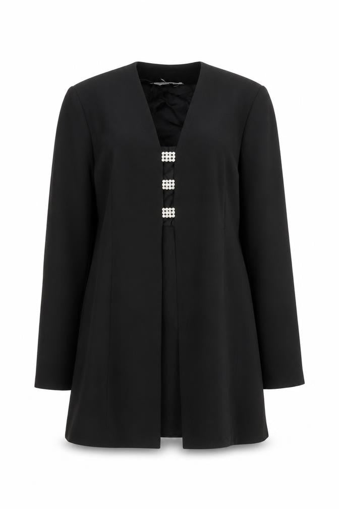 Womens UK Size 10 Whimsy Black Basic Jacket