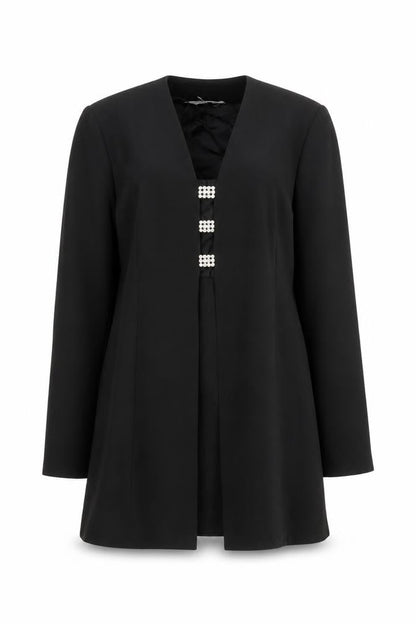 Womens UK Size 10 Whimsy Black Basic Jacket